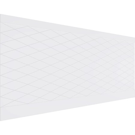 Ekena Millwork 44"H x 94 1/2"W Linked Diamond PVC Wainscot Paneling Kit WPK44X94LDM